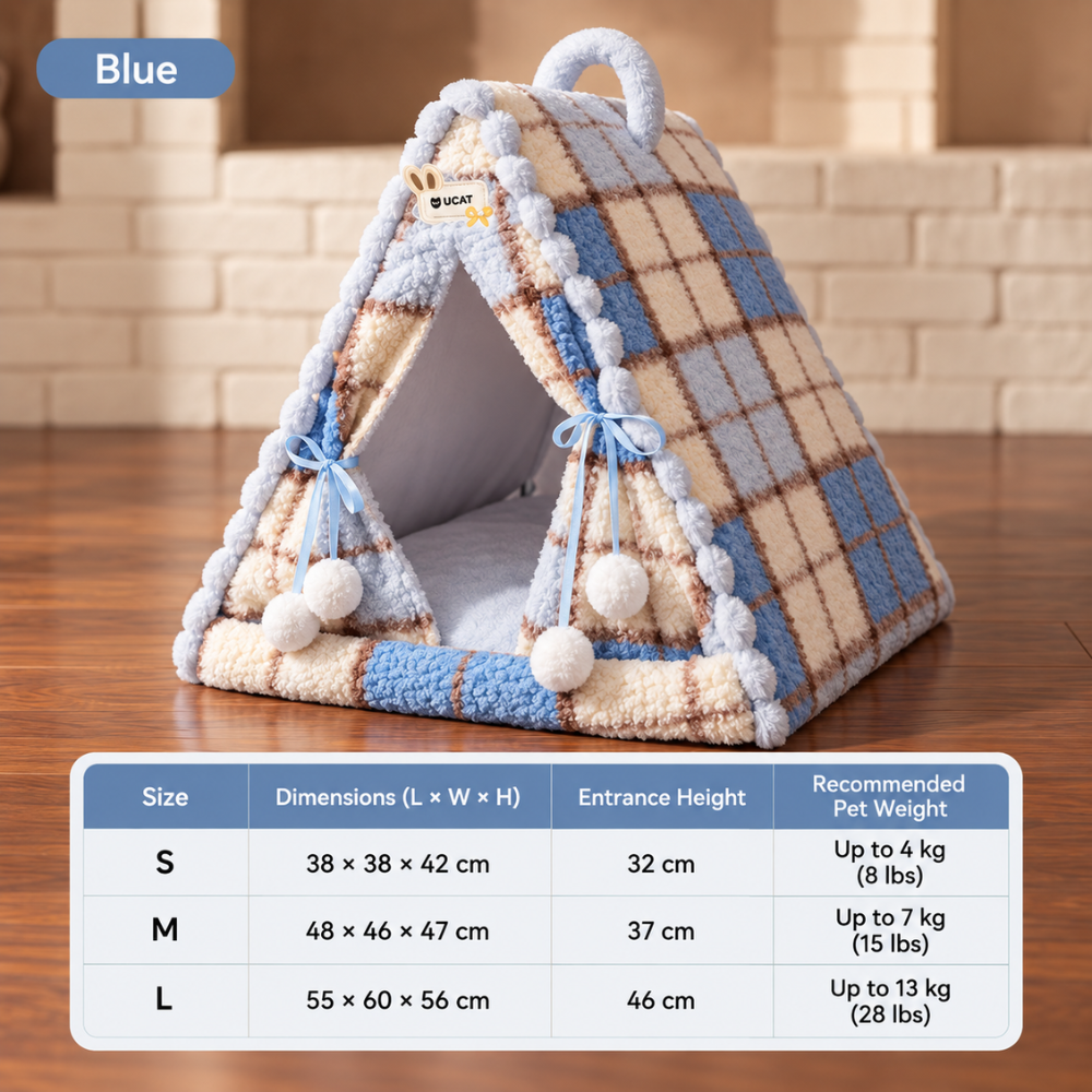 CozyTent Semi-Enclosed Pet Bed